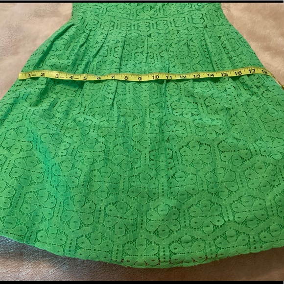 Lilly Pulitzer Posey Daisy Lane green lace dress 2 - Picture 5 of 11